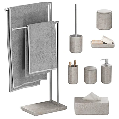 Simba Marble Bathroom Set