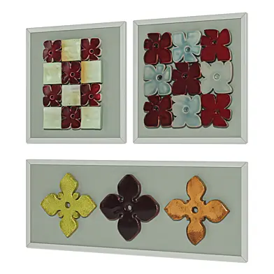 3D Flowers Frame Set 101