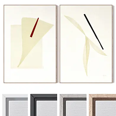 Set of large wall paintings 3666