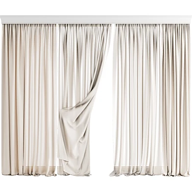 MI Silk and Cotton Curtain Set 136