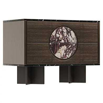 Marble Circle Nightstand