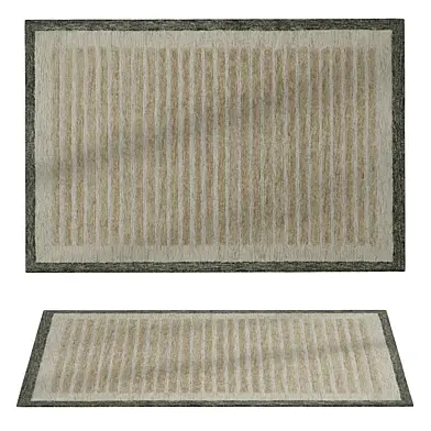 Caly Modern Bordered Wool Rug