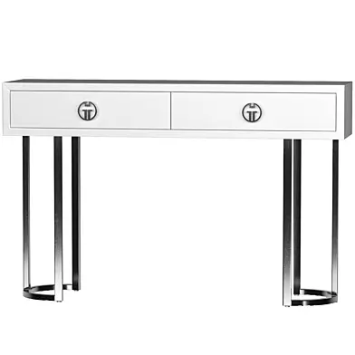 Консоль белая с 2-мя с ящикам Furniture Value