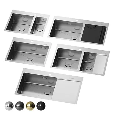 Omoikiri kitchen sinks set
