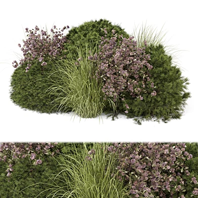Outdoor Plants Pine Bush_Bush Set 4553