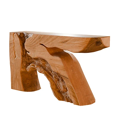 Wooden Log Console