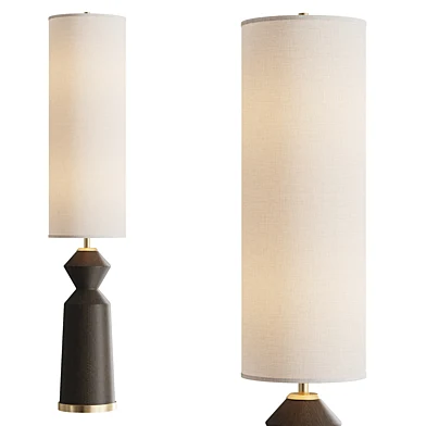 Possini Euro Taboo Faux Wood Floor Lamp