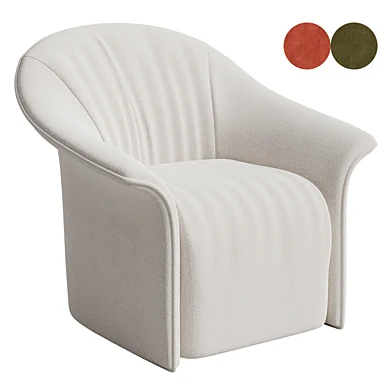Fulham White Boucle Armchair