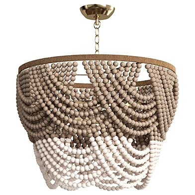 Regina Andrew Ombre Wood Bead Chandelier 2