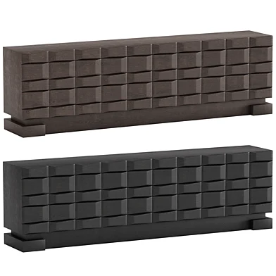 Vintage Brutalist Belgium Sideboard