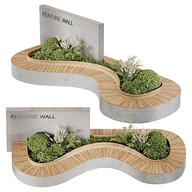 Bench with plant 06