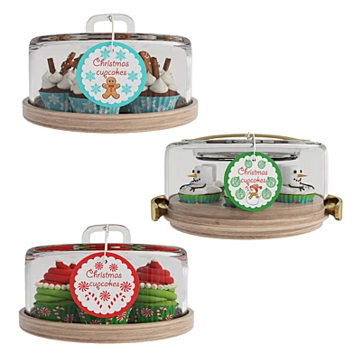 Christmas cupcake stands