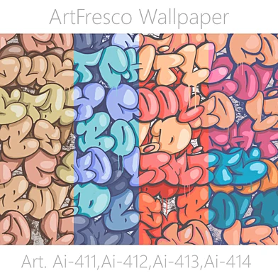ArtFresco Wallpaper - Дизайнерские бесшовные фотообои Art. Ai-411, Ai-412, Ai-413, Ai-414 OM
