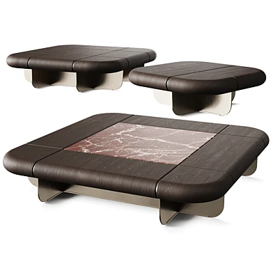 Flou Gen Square Solid Wood Coffee Table