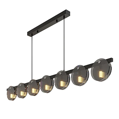 Black Glass LED Chandelier