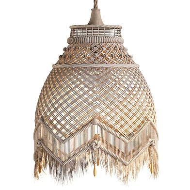 Macrame Boho Style Pendant Lamp 1144