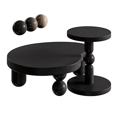 Coffee table Heiko 1-2  Black