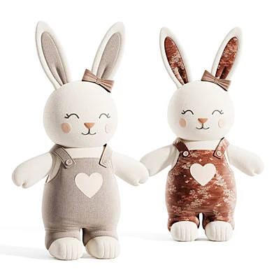 Overall Bunny Plush Toy