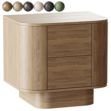 Bedside table West 55x50 Natural Oak