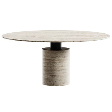 Acerbis Creso Travertine Dining Table