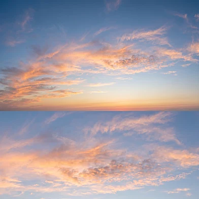 Golden Hour Sky Panorama
