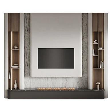 Minimalistic TV Wall in a modern style 10