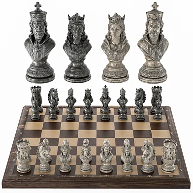 Chess Set Luxury Medieval Sculptural