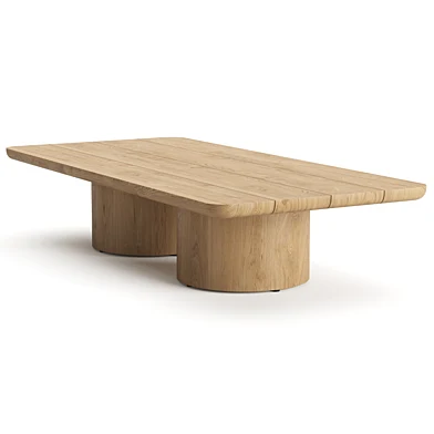 RH Oslo Teak Rectangular Coffee Table 72