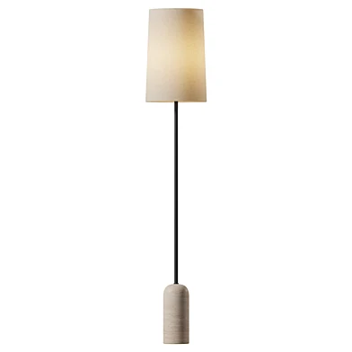 Lito Travertine Floor Lamp