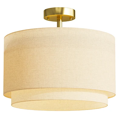Linen Blend Design Ceiling Light