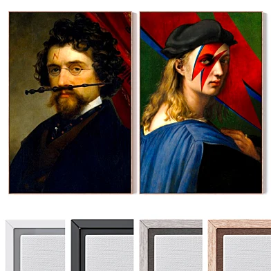 Set of large wall paintings 3695