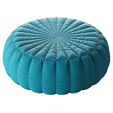 Large round soft pouf