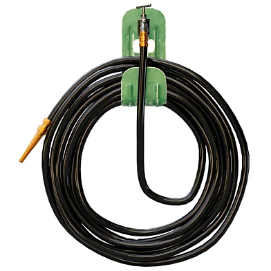Wall-Mounted Coiled Hose