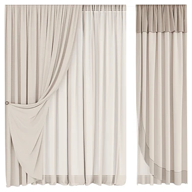 Silk and Cotton Curtain Set 130