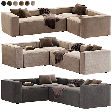 sofa rinconero blok 4 plazas pana verde