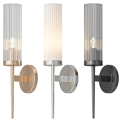 Modern Gold Wall Light Cylinder Glass Wall Sconce Anti