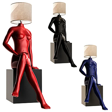 Modern Female Sculpture Floor Lamp