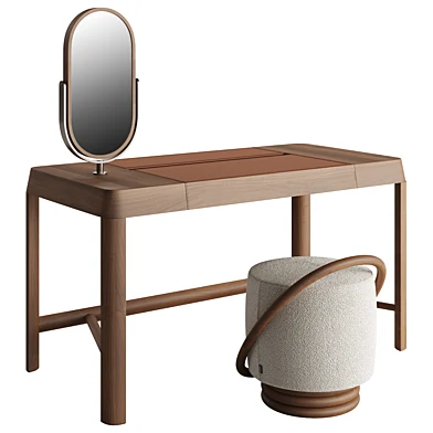 Porada Beo Writing Desk And Smile Pouf