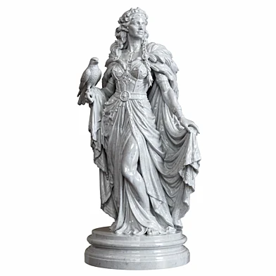 Classical Marble Freyja Statue