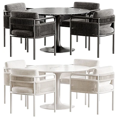 Krzeslo Outdoor Link Terra and Tulip Dining Table