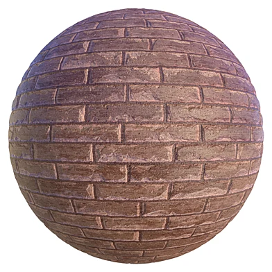damaged brown brick wall