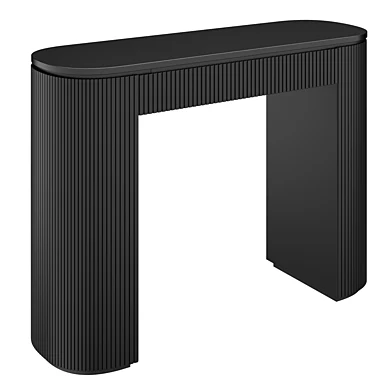 fluted console table