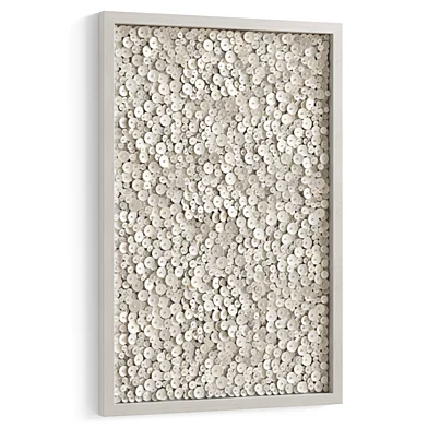 Настенное панно из кокосовых дисков Amalia Coco Wall Decor Natural by Palecek