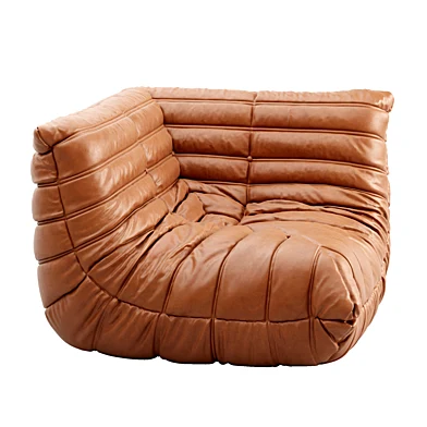 Togo Ecksofa Pull Up Leder Kamelbraun