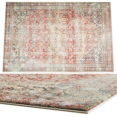Georgie Red  Navy Rug By Union