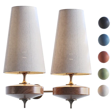 Simig Chrona Rho Fabric Sculpt Wall Lamp - Artistic Contemporary Style T122 1216