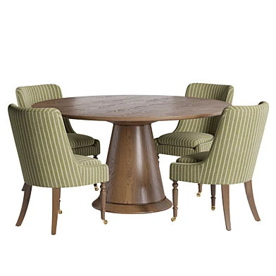 Gallery Chair and Radovan Dining Table Set