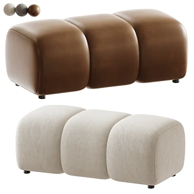 Nuria Textured Velvet Pouffe