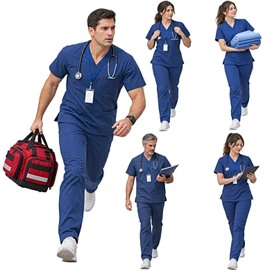 Medical Team 2D Cutouts Collection - 5 Professionals