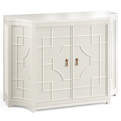 Isabel Two Door Cabinet Antique White by Worlds Away
